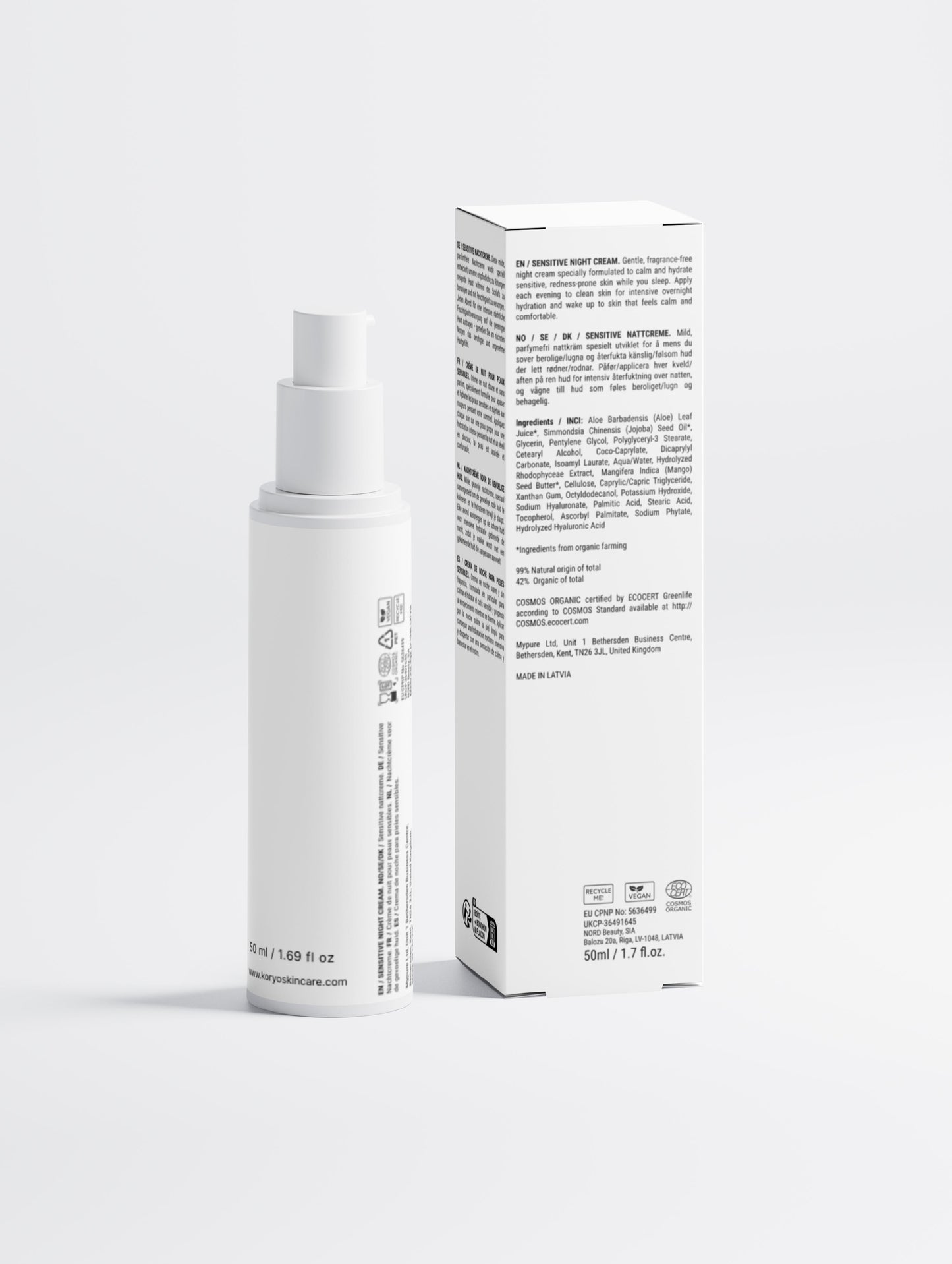 Sensitive Skin Overnight Cream, Fragrance-Free